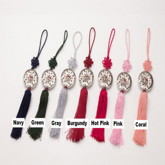 K-pop Norigae Pendant – Silver Ornament Charm